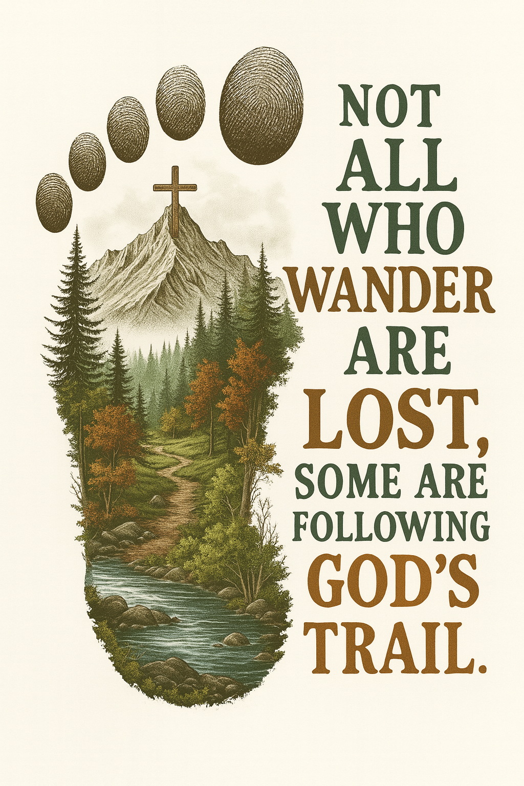 Wanderers Following God's Trail T-shirt