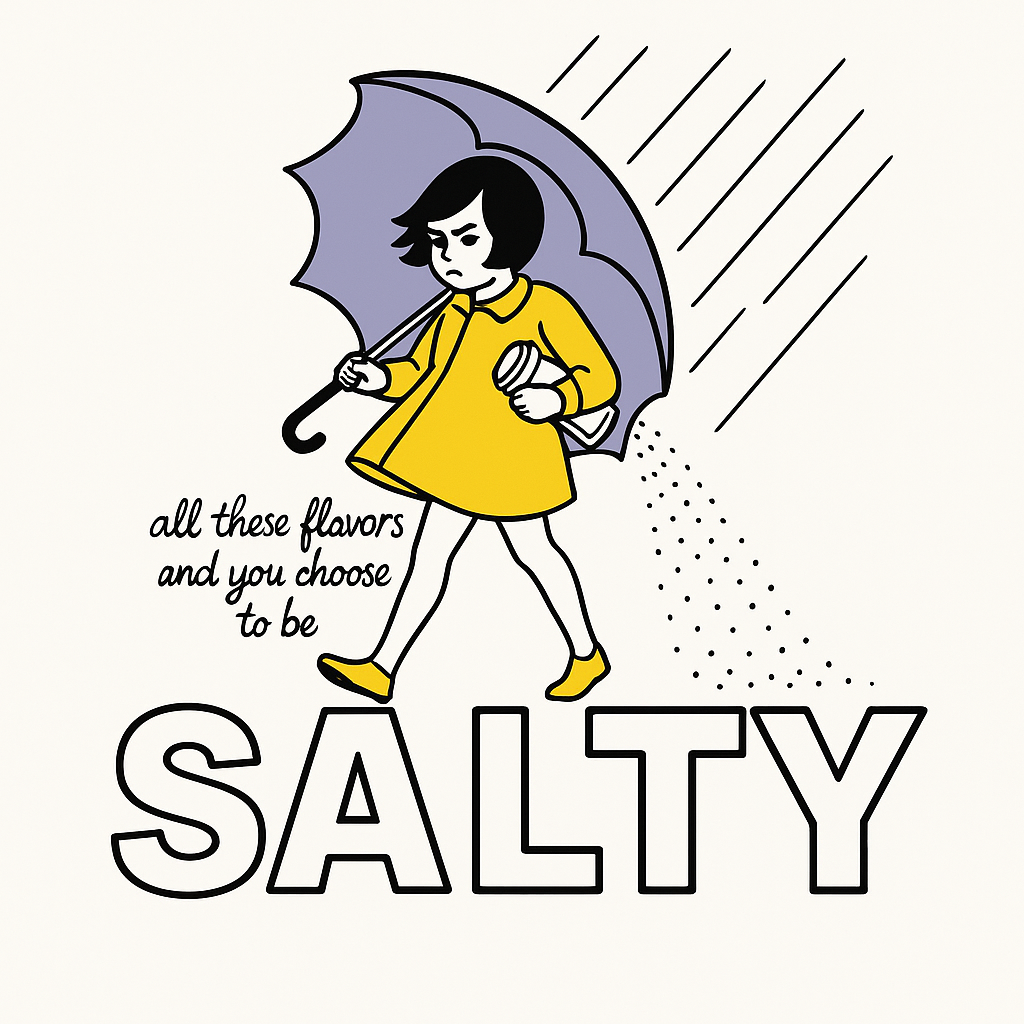 Salty Umbrella Girl T-shirt