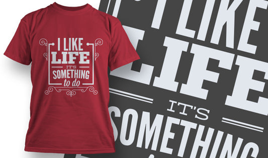 Positive Life Quote T-shirt (Black)