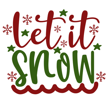 Let It Snow Holiday T-shirt (White)