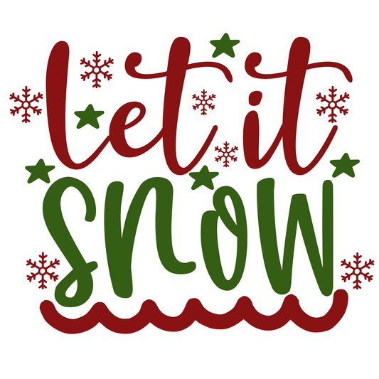 Let It Snow Holiday T-shirt (White)