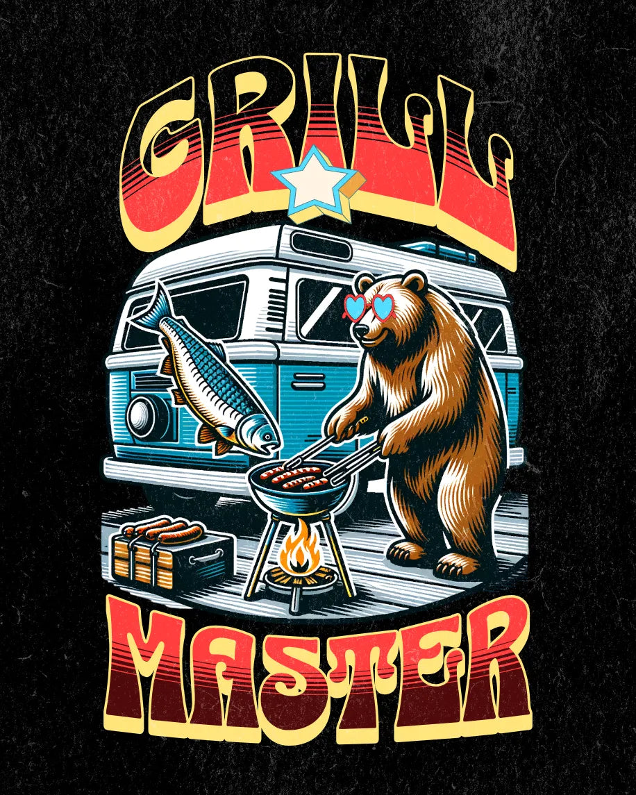 Grill Master Bear T-shirt