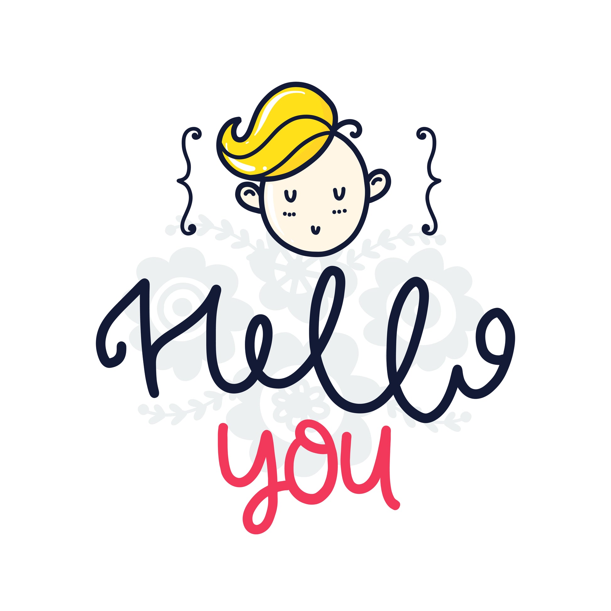 Cheerful Greeting T-shirt (White)