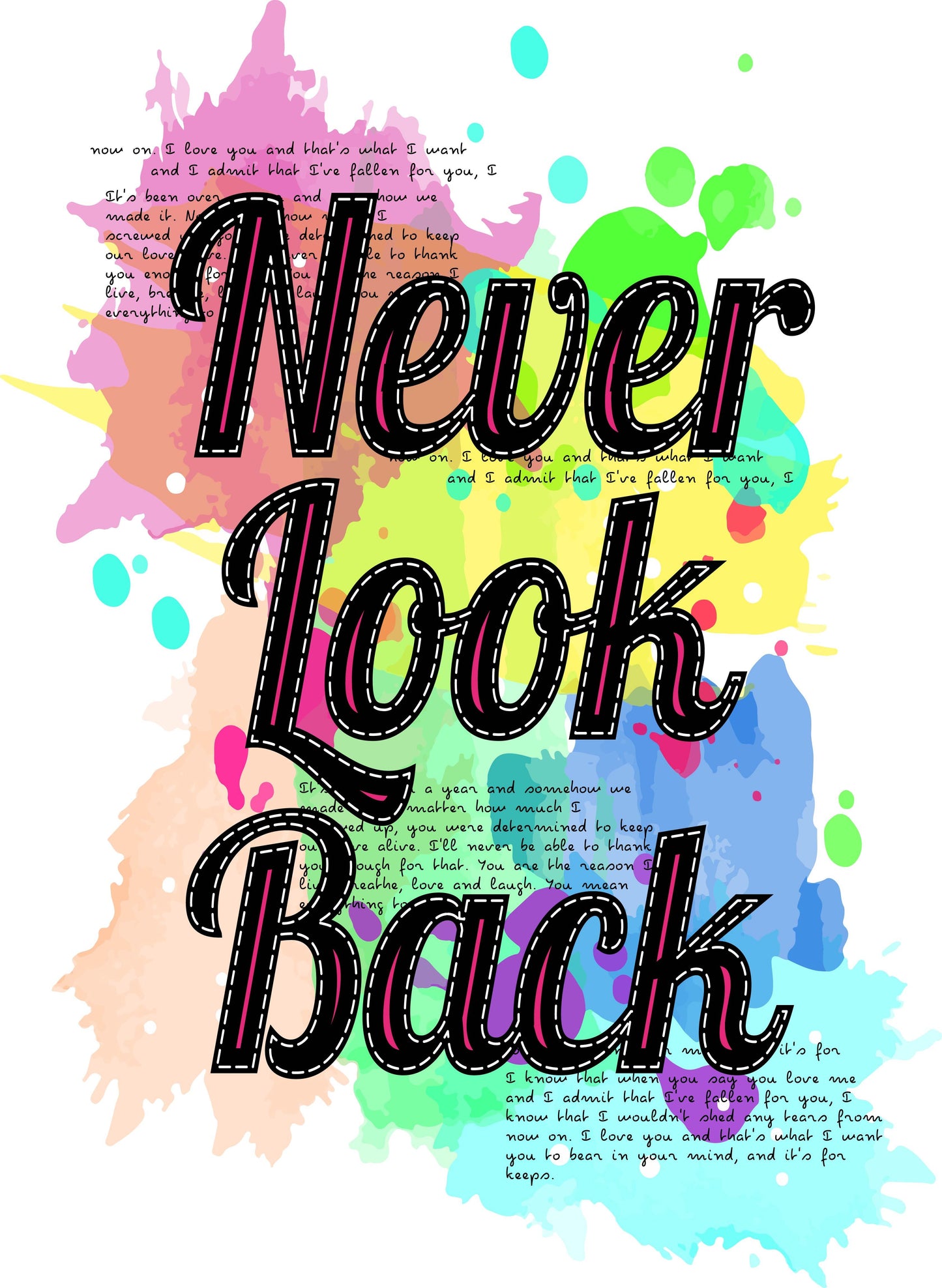 Inspirational Quote T-shirt Design (Black)