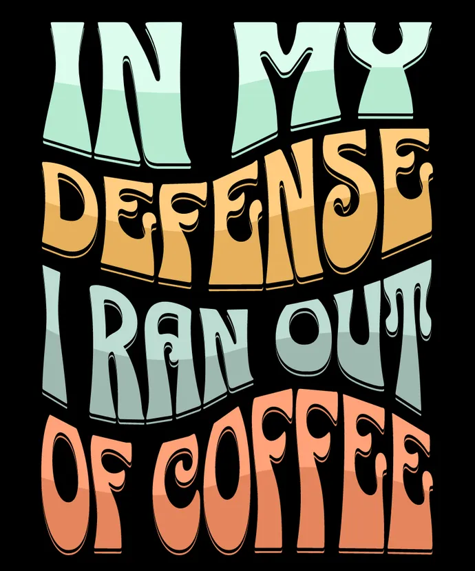 Coffee Defense Humor T-shirt