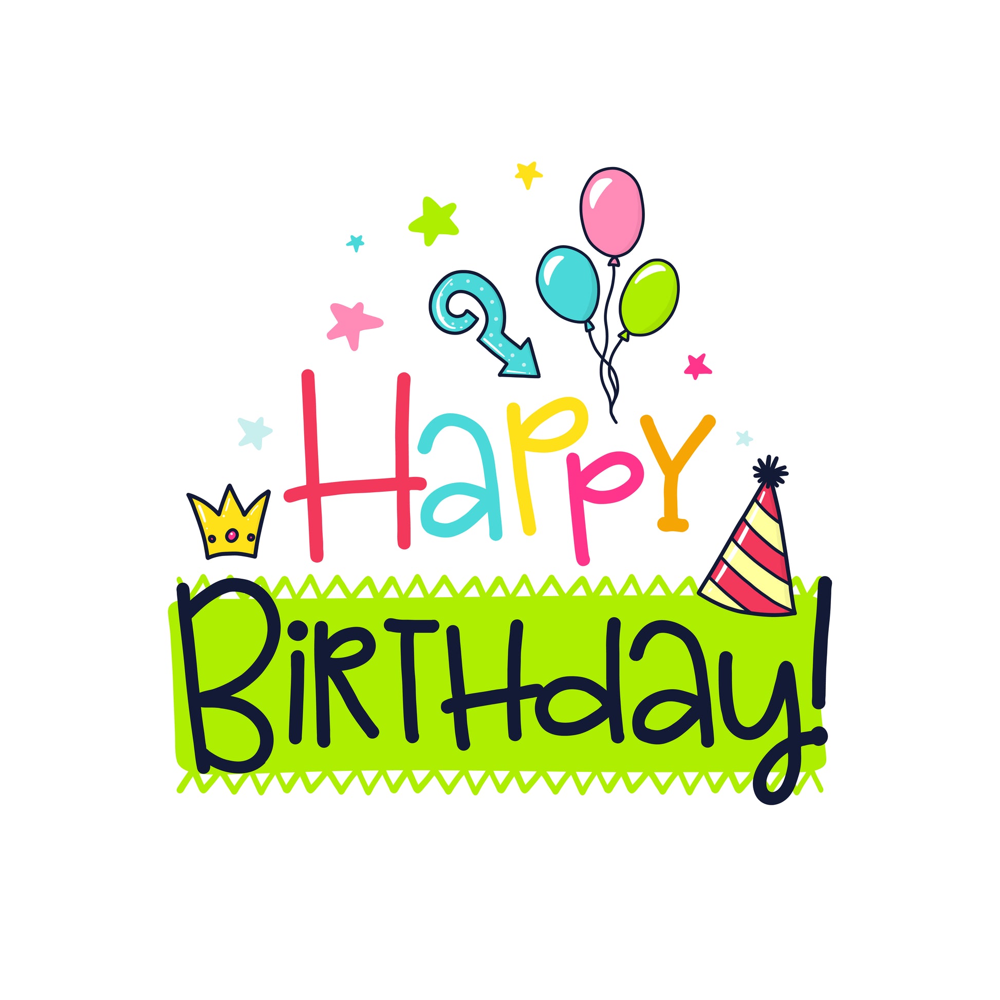 Happy Birthday Celebration T-shirt (White)