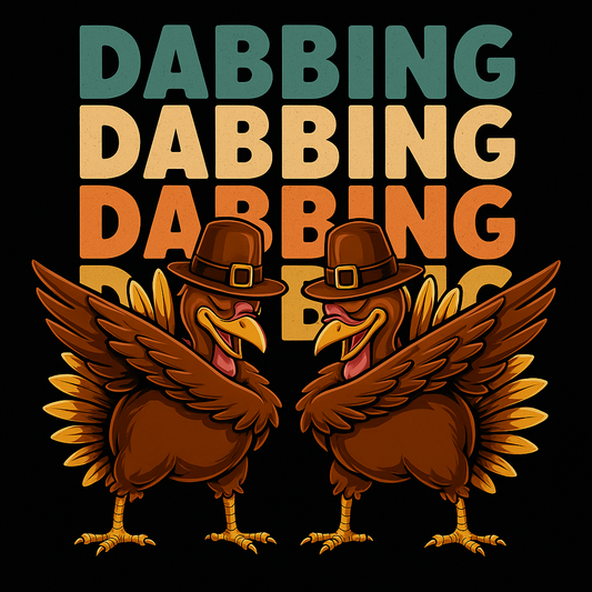 Dabbing Turkey Graphic Tee (Black)