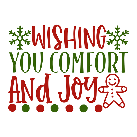 Comfort And Joy Holiday Tee (White)