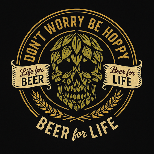 Don't Worry Be Hoppy Tee (Black)