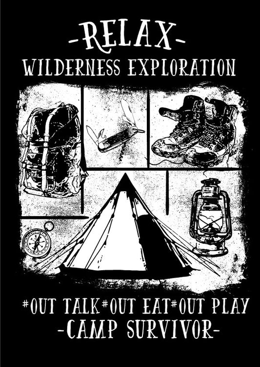 Wilderness Exploration T-shirt (Black)