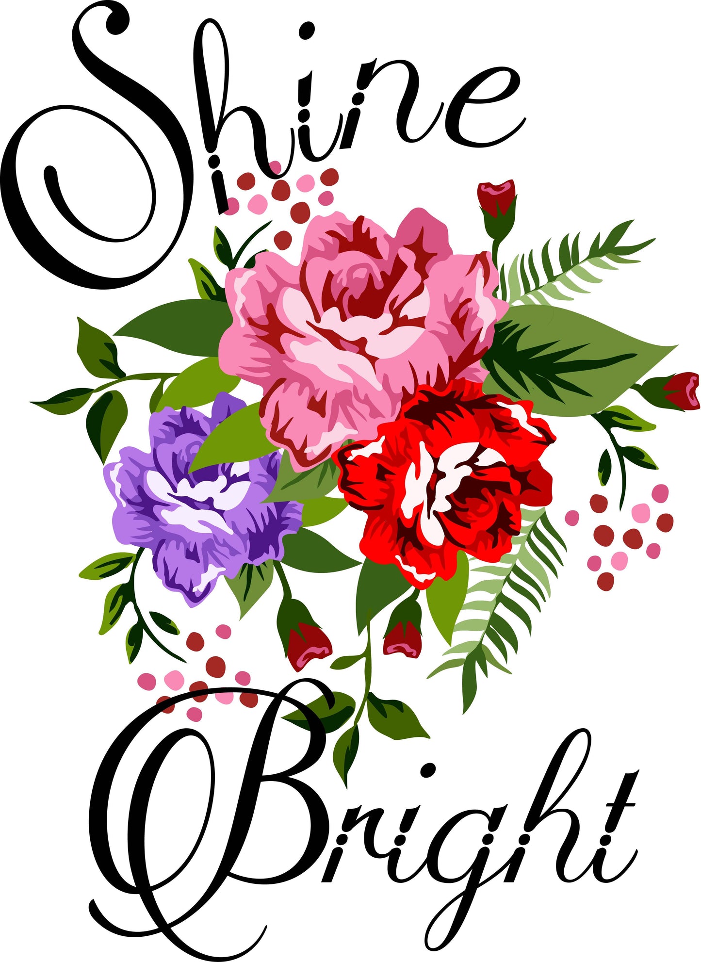 Floral Shine Bright T-shirt (White)