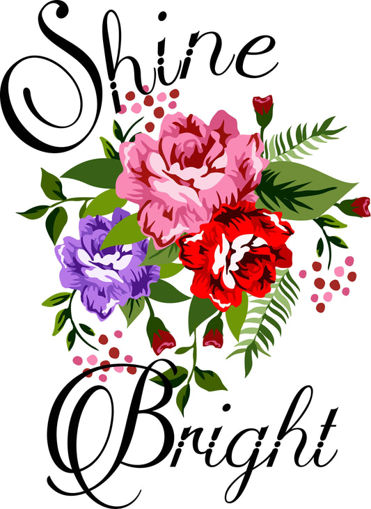 Floral Shine Bright T-shirt (White)