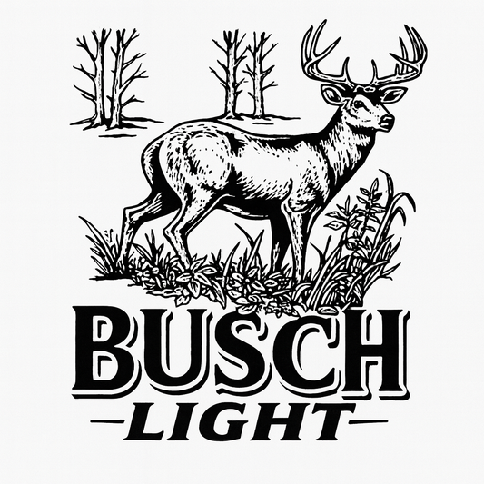 Whitetail Buck Woodland Tee (White)