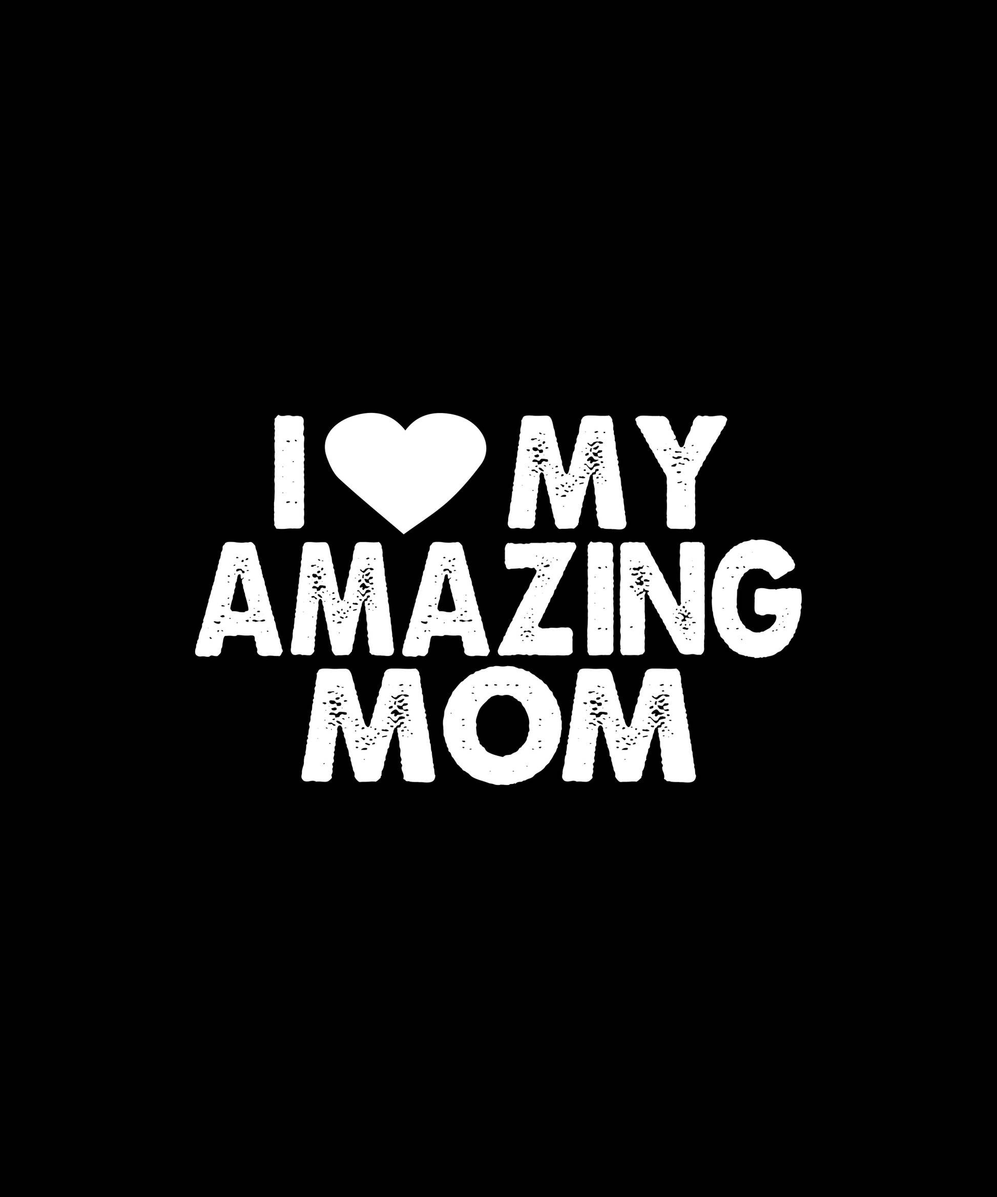 Heartfelt Mom Appreciation T-shirt (Black)