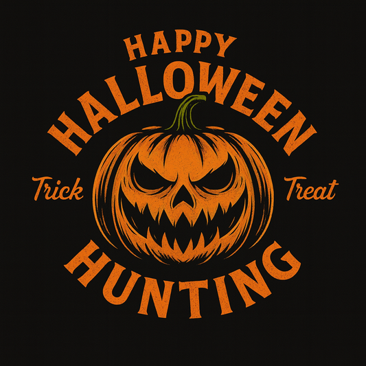 Happy Halloween Hunting Jack O' Lantern Tee (Black)