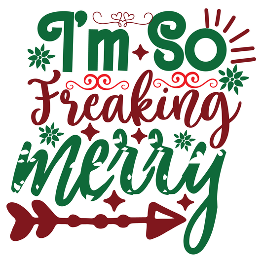 Freaking Merry Holiday T-shirt (White)