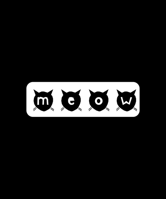Playful Cat-themed T-shirt (Black)