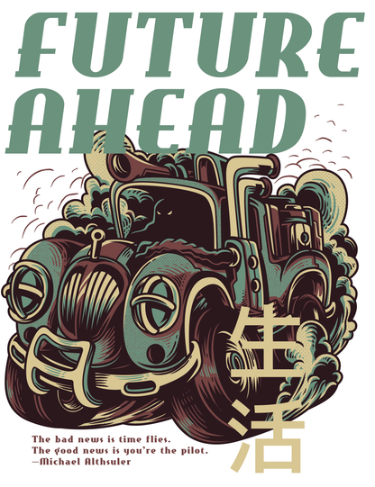 Future Ahead Graphic Tee (White)