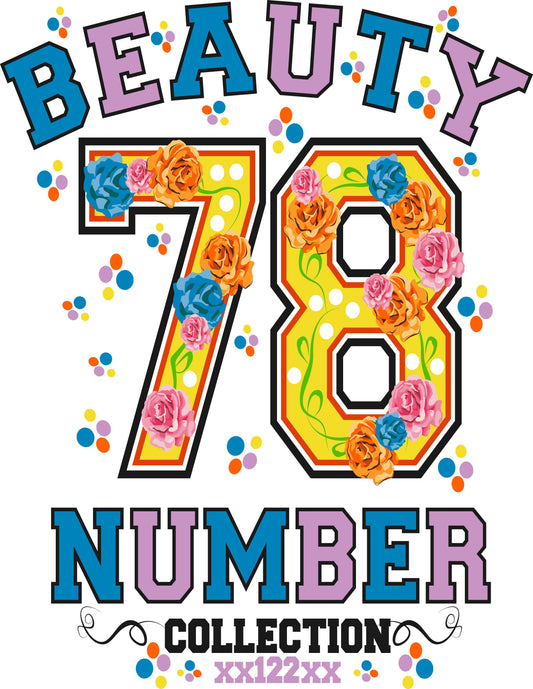 Floral Number Collection T-shirt (White)