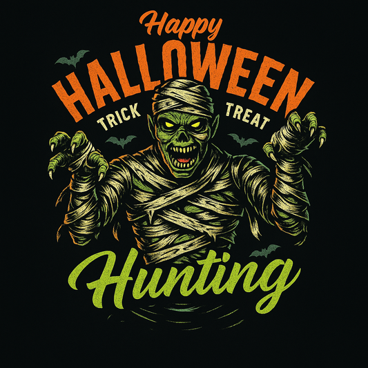 Mummy Happy Halloween Hunting Tee (Black)