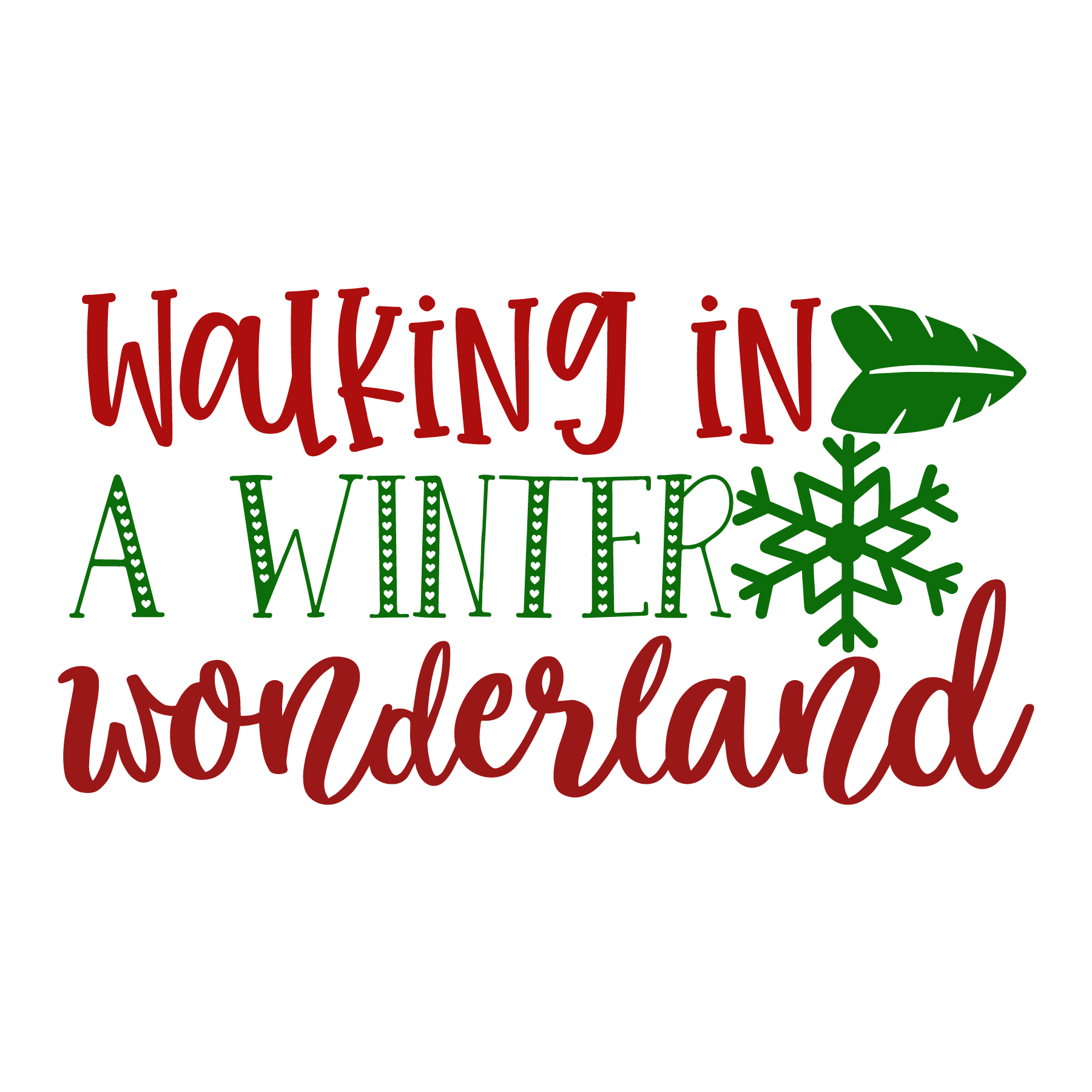 Walking In A Winter Wonderland (White)