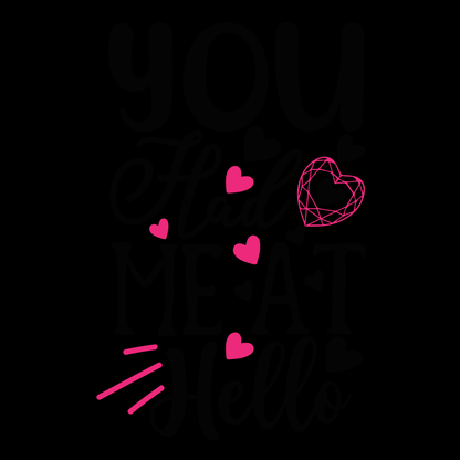 Charming Heartfelt Quote T-Shirt (Black version)