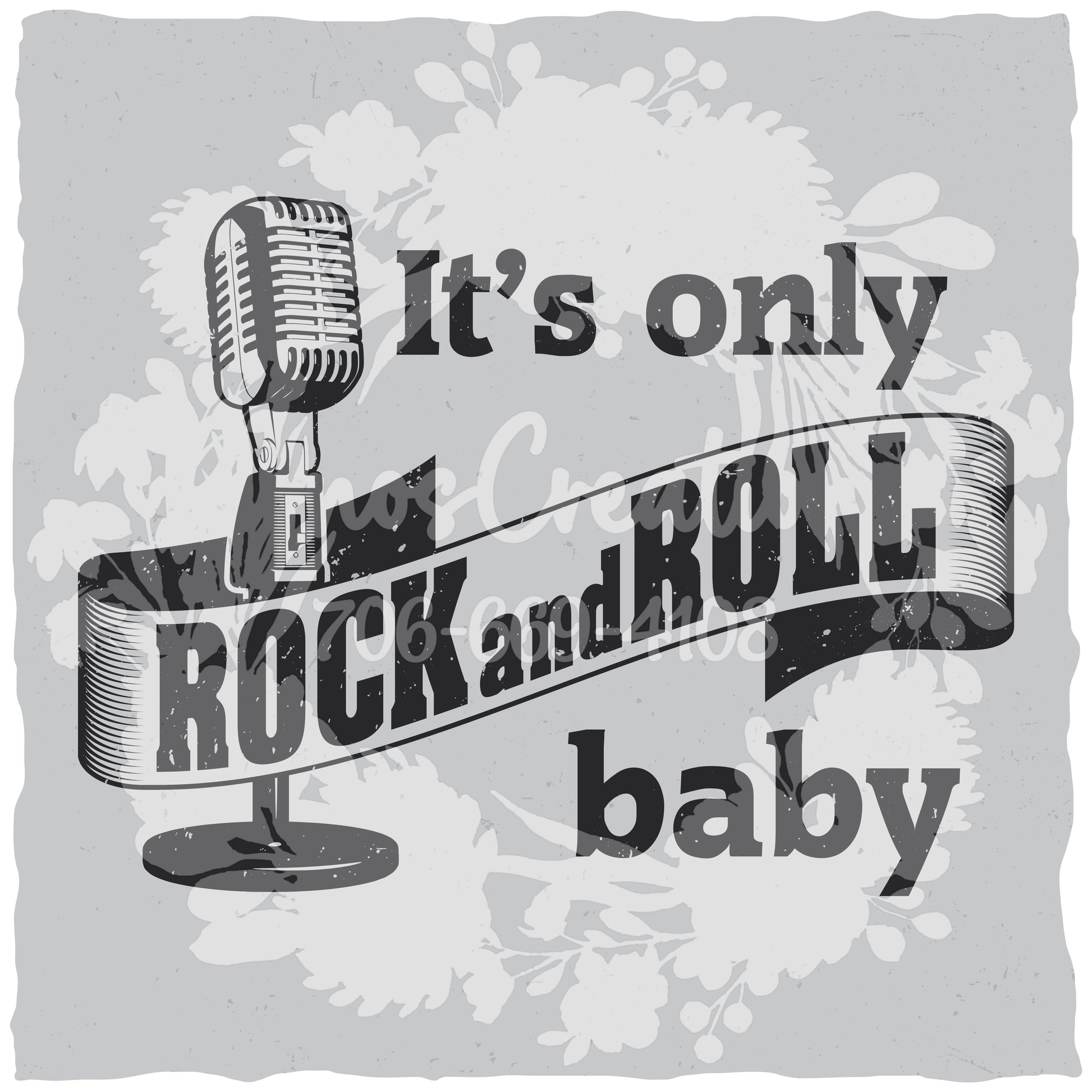 Rock And Roll Baby T-shirt (Black) [WM v1 7707b3c2] [WM v1 60a2e91d]