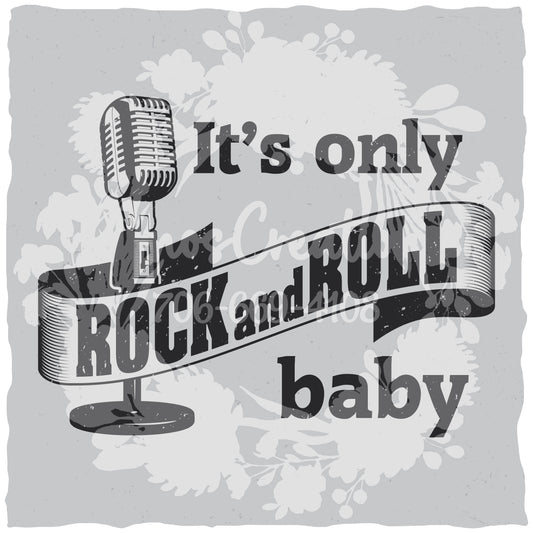 Rock And Roll Baby T-shirt (Black) [WM v1 7707b3c2] [WM v1 60a2e91d]