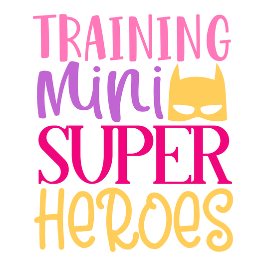 Training Mini Super Heroes T-shirt (White)