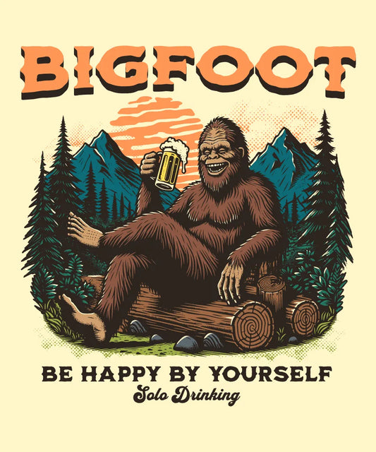 Bigfoot Solo Drinking T-shirt