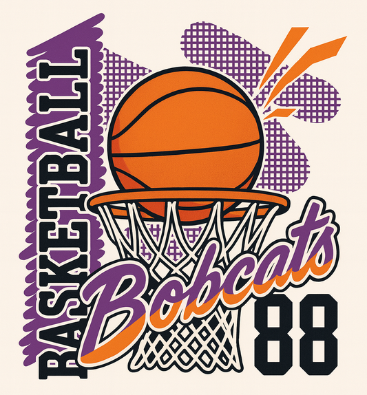 Basketball Bobcats Graphic Tee