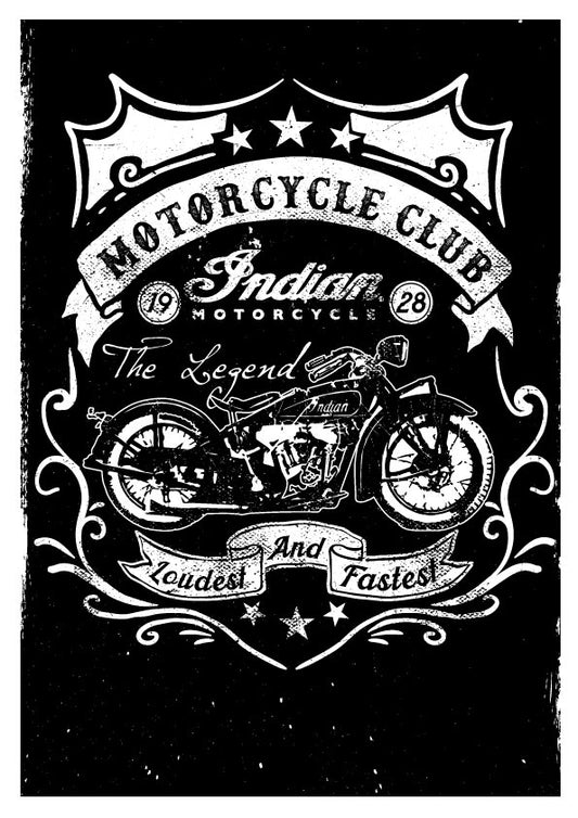 Motorcycle Club Graphic Tee (Black)