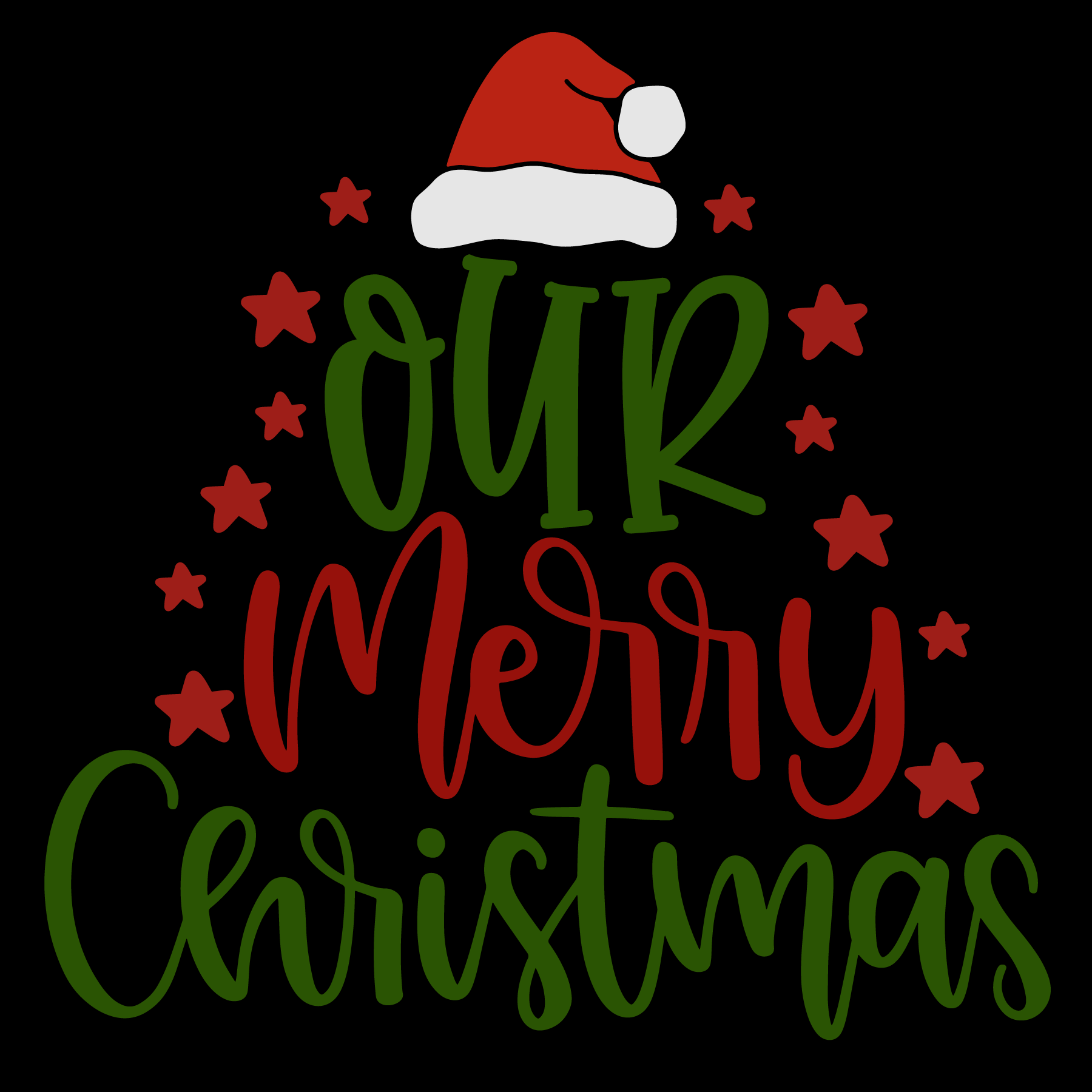 Merry Christmas Graphic Tee (White)