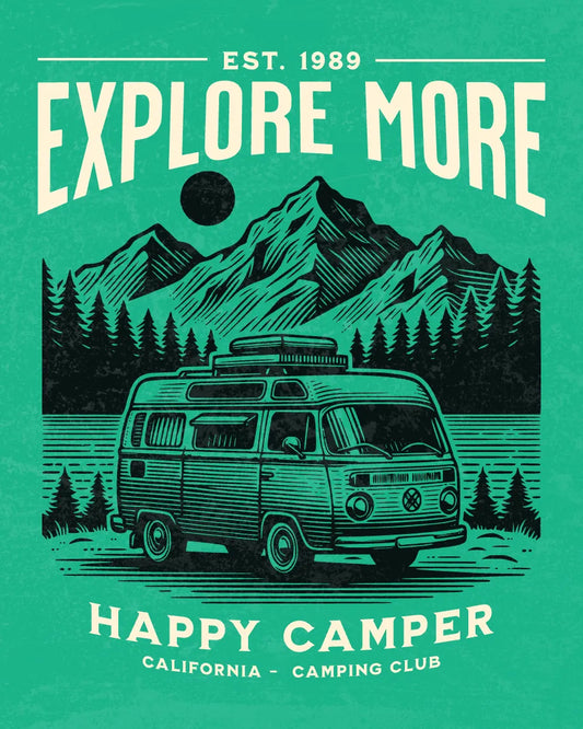 Explore More Happy Camper T-shirt