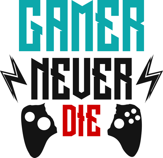 Gamer Never Die (White)