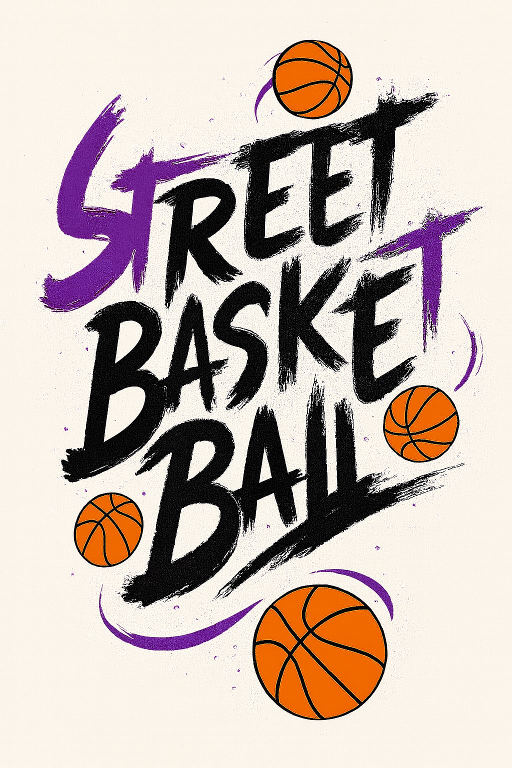 Street Basketball Graphic Tee