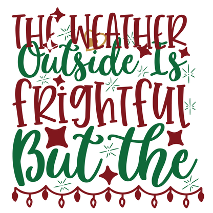 Festive Weather T-shirt Design (White)