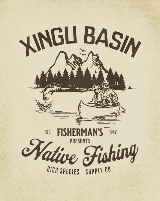 Xingu Basin Native Fishing T-shirt