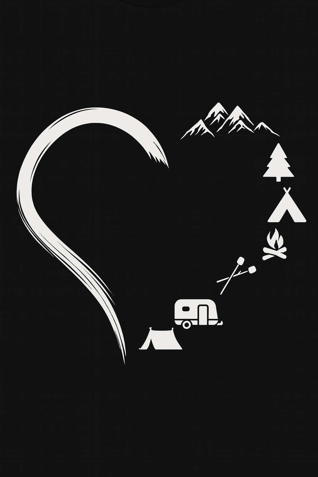 Heart Of Adventure T-shirt (Black)