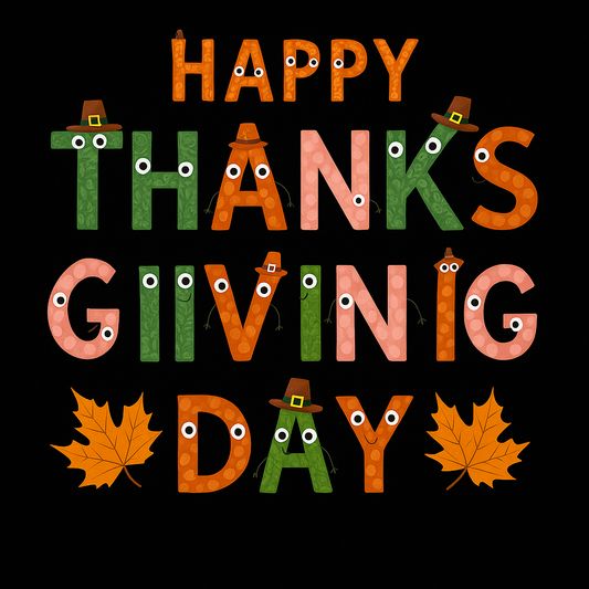 Thanksgiving Celebration T-shirt (Black)