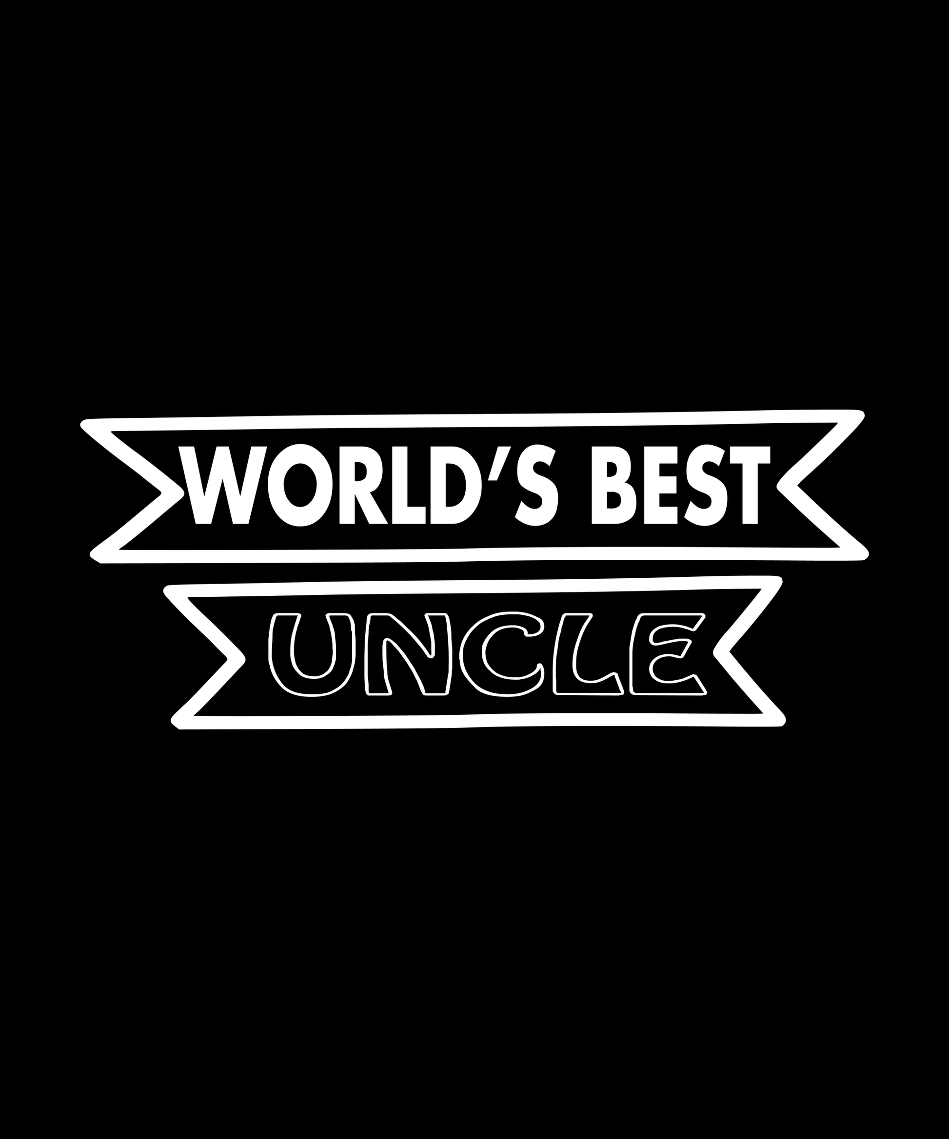 World's Best Uncle T-shirt (Black)