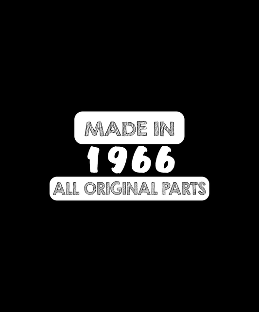 Vintage 1966 All Original Parts Tee (Black)