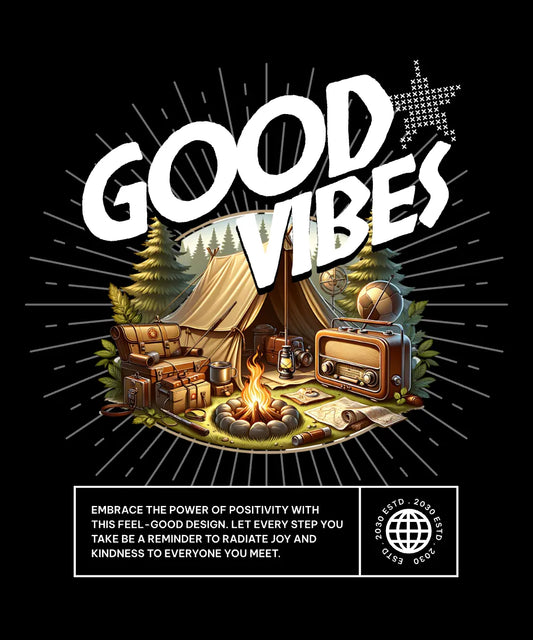 Positive Vibes Camping T-shirt