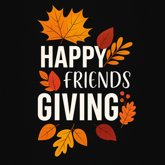 Happy Friends Giving T-shirt (Black)