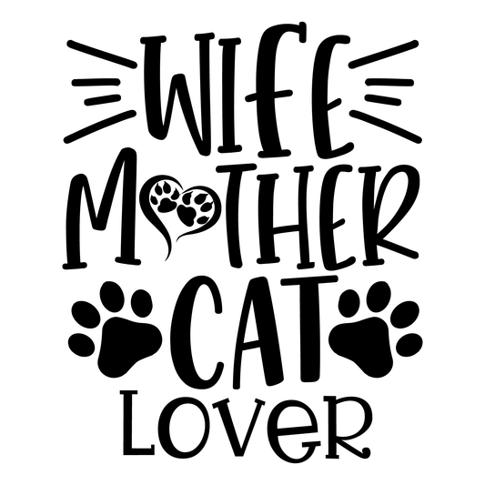 Cat Lover Family T-shirt (White)