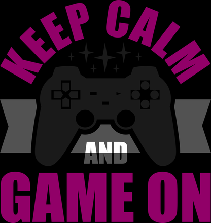 Keep Calm And Game On (White)