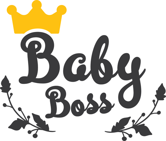 Baby Boss T-shirt Design (White)