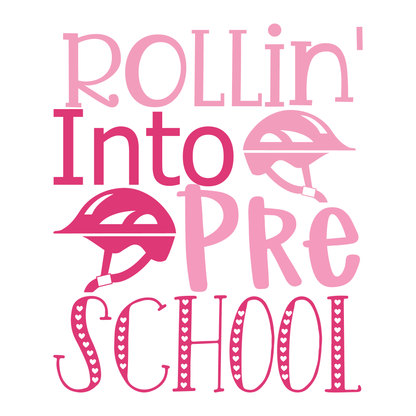 Rollin' Into Preschool T-shirt (White)