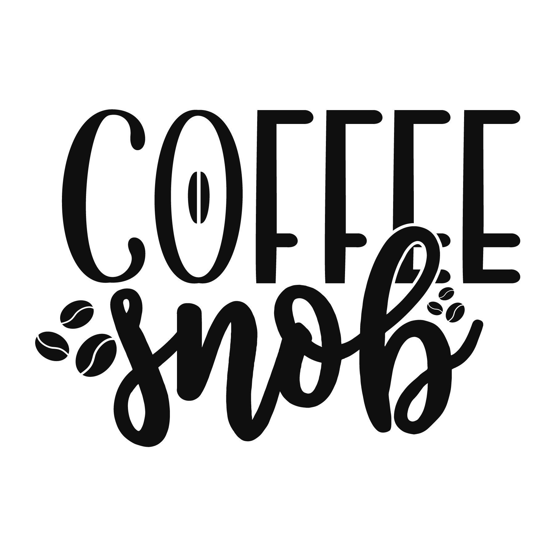 Coffee Snob Graphic Tee (White)