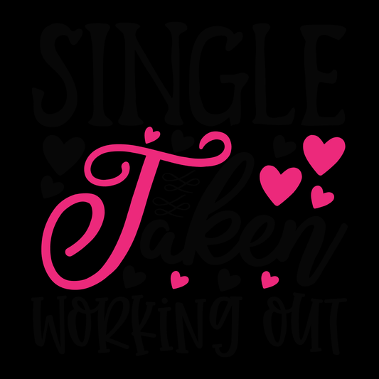 Single Taken Working Out Tee (Black version)